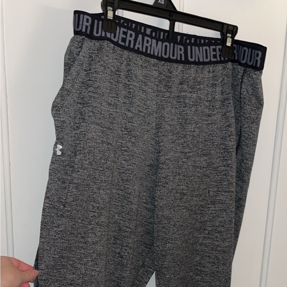 Mottled grey Under Armour heat gear sweatpants